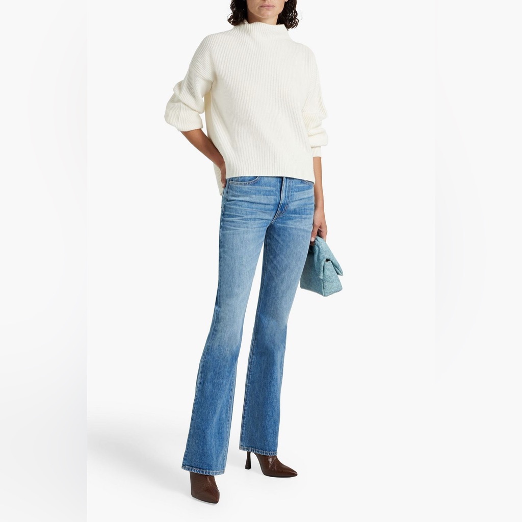 A.L.C. Cream Cowl Neck Sweater